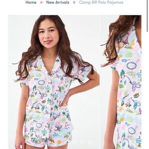 Colorful Roller Rabbit XS Printed Pajama Set Camp 2025